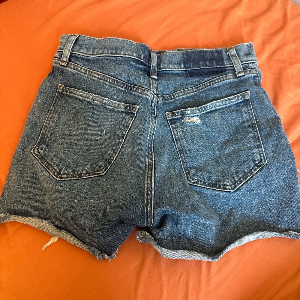 Abercrombie & Fitch Dark Blue Jean Shorts